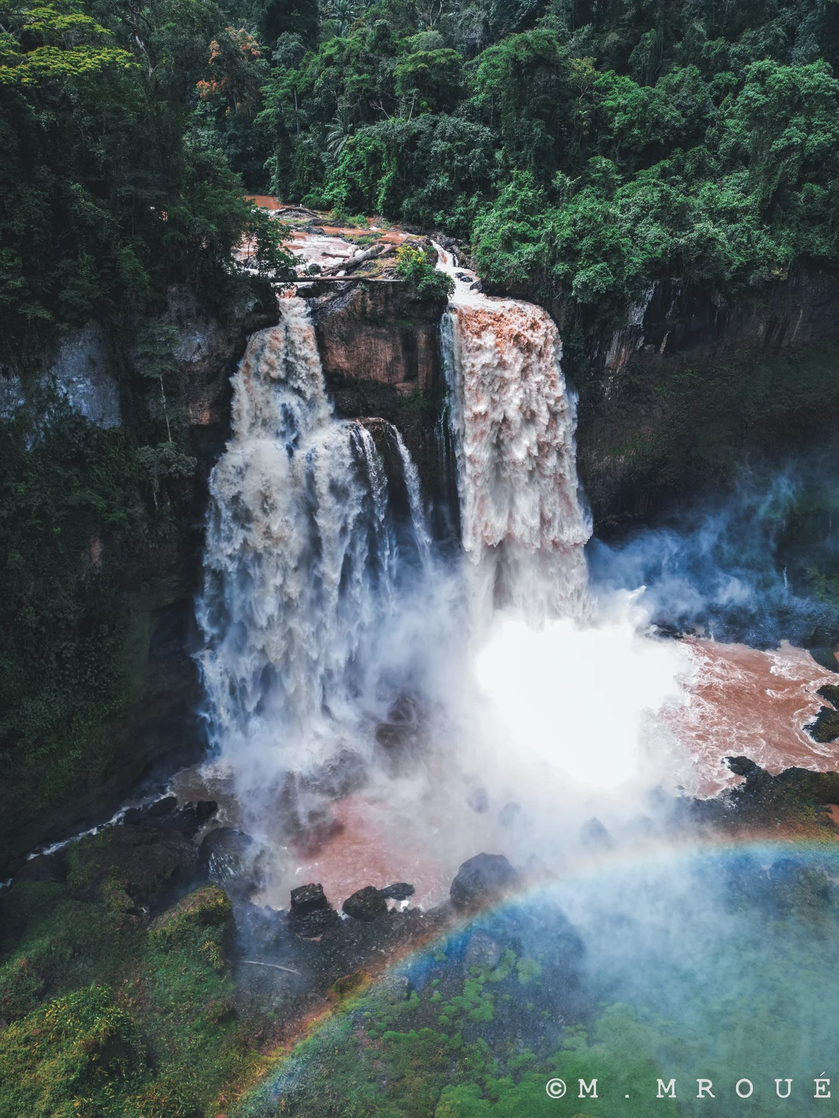 Ekom Nkam Waterfall Vertical